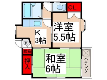 間取図 田島コ－ポＡ