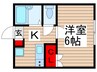 パティオ稔台Ｃ 1Kの間取り