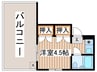 サンア－バン相模原 1Rの間取り