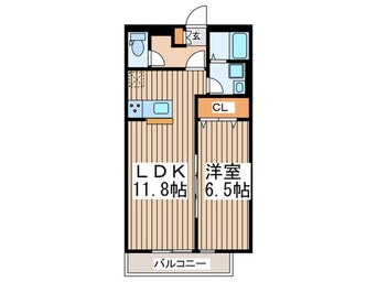 間取図 デュラカーサルシア川和Ⅰ