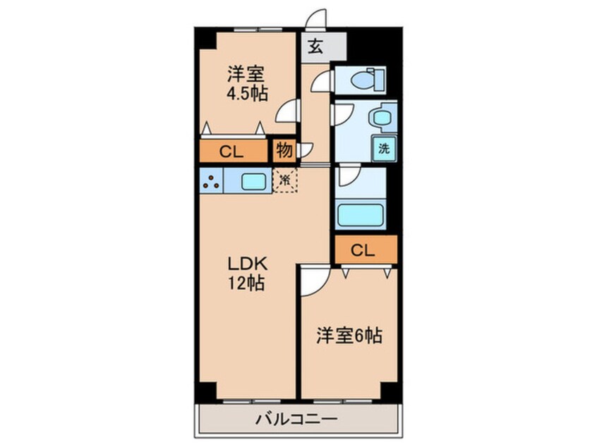 間取図 ハピネス飯田５号館