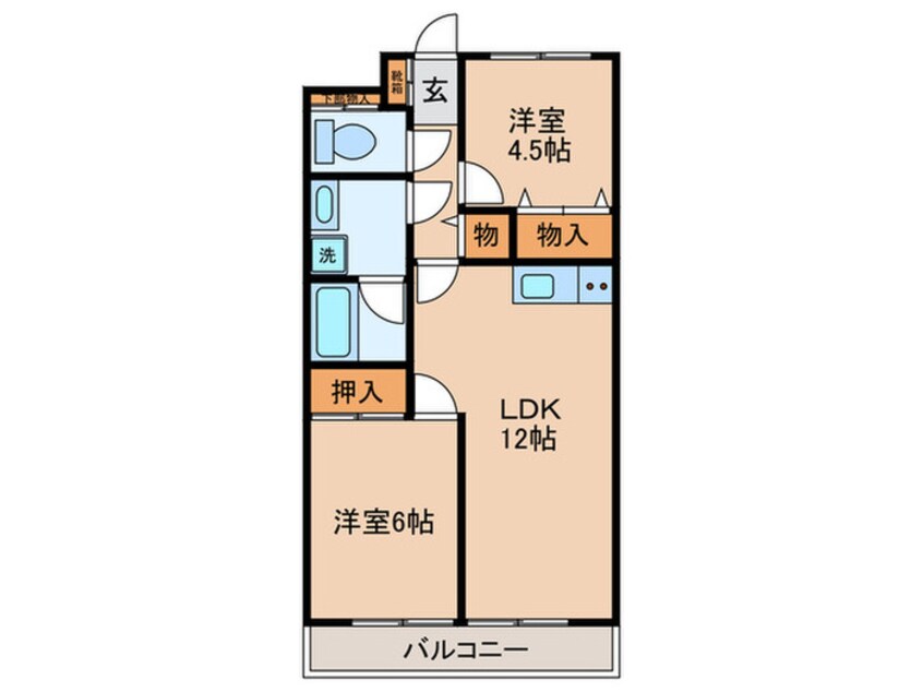 間取図 ハピネス飯田５号館