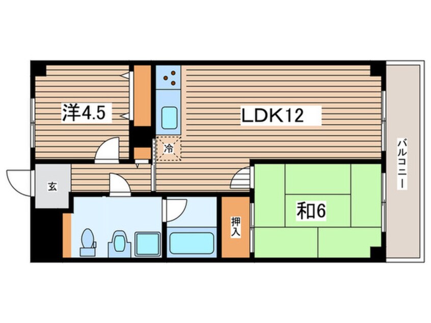 間取図 ハピネス飯田５号館