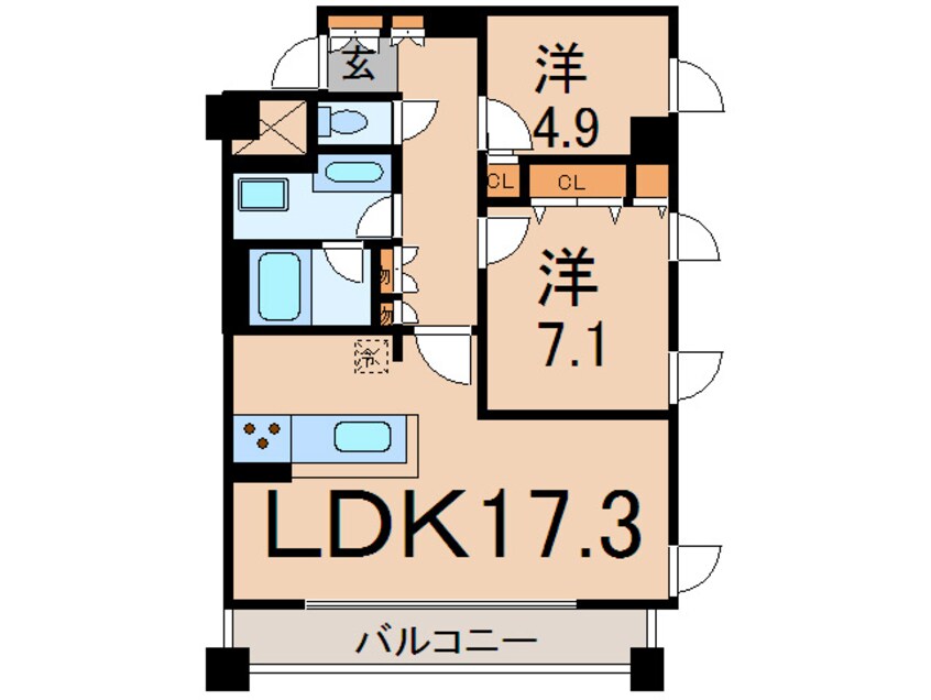 間取図 ＬＯＯＰ－Ｍ