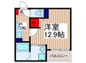 jack shimofujisawa Ⅲ 1Kの間取り