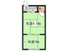 フラワ－ハイム 2Kの間取り
