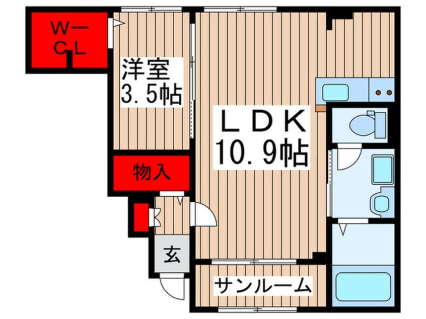 間取図 サンライズ　プライム