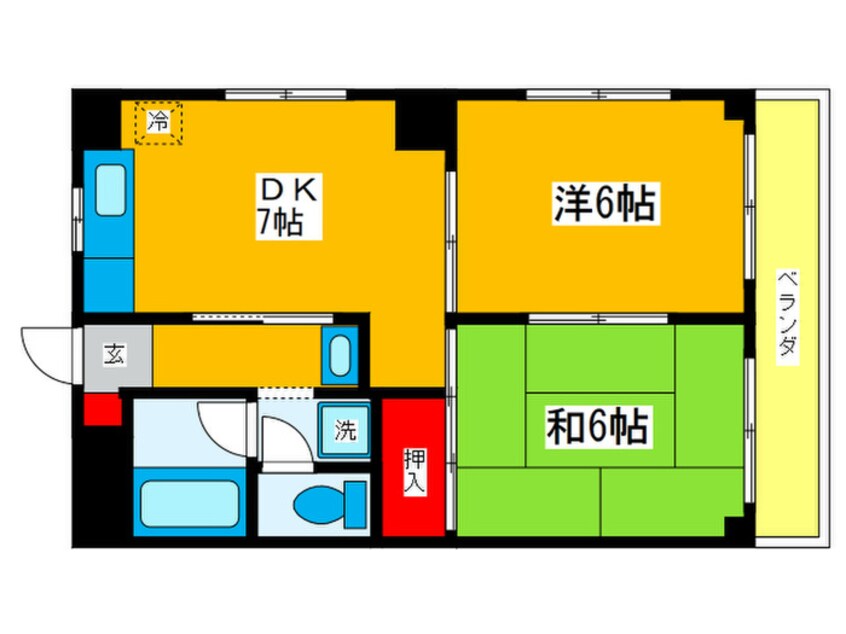 間取図 ベルファミ－ユ