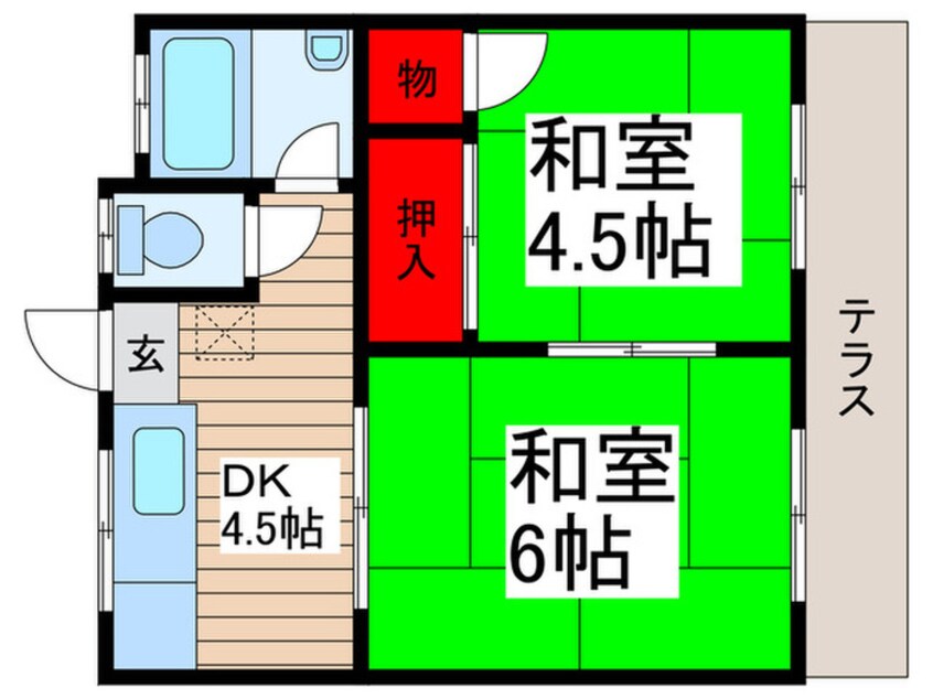 間取図 コーポ浅岡