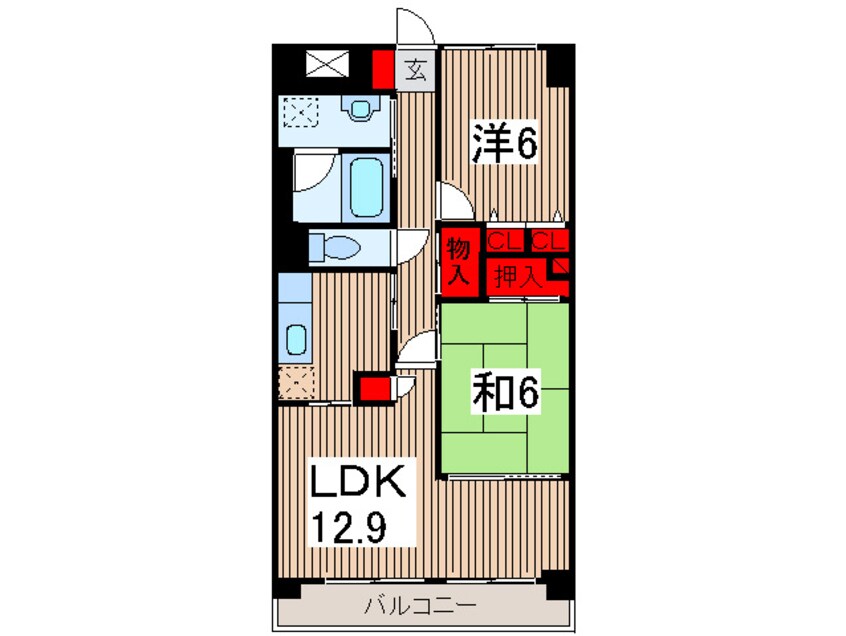 間取図 エランド－ルけやき