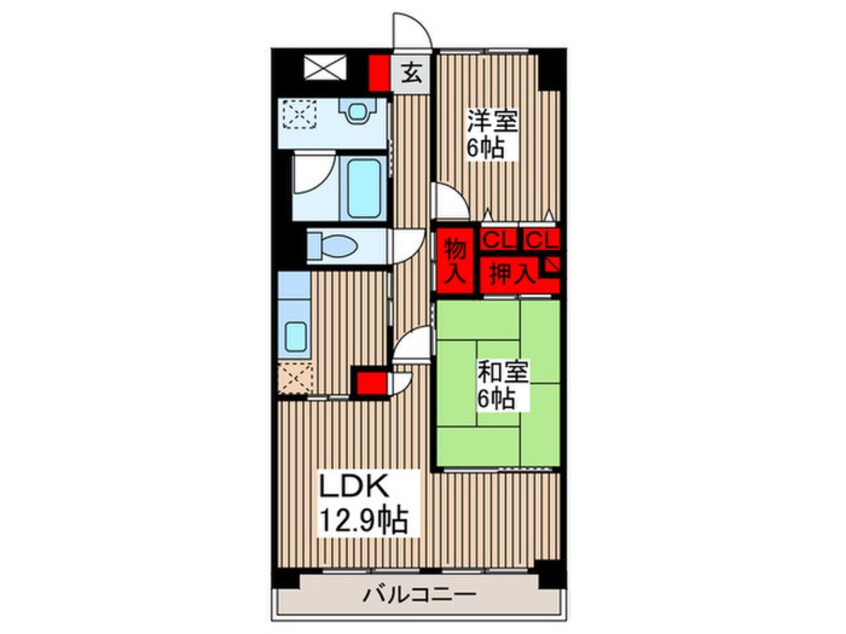 間取図 エランド－ルけやき