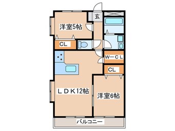 間取図 アンプルールフェールラシーヌ