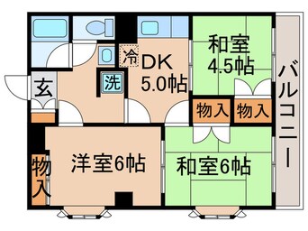 間取図 クレ－ル・オ－トンヌ南水元