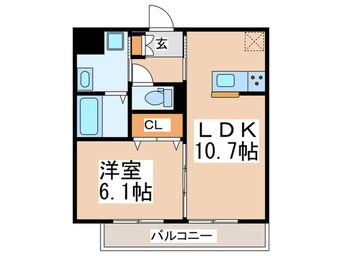 間取図 デュラカーサルシア川和Ⅲ