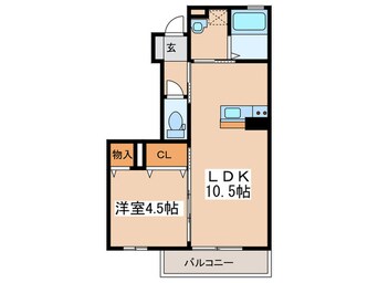 間取図 グランモア柳川