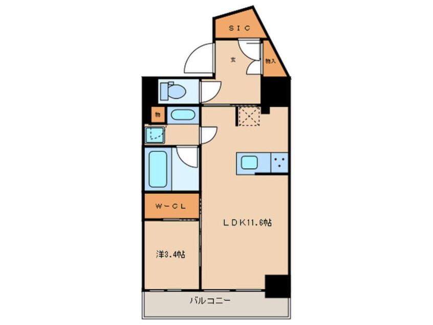 間取図 プライマル御茶ノ水