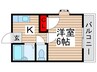 ハイネスヴィレッジ 1Kの間取り