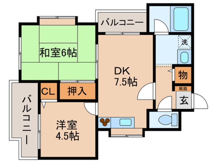 間取図 コラ－ル大倉山