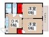 コーポヤブサキ 2DKの間取り