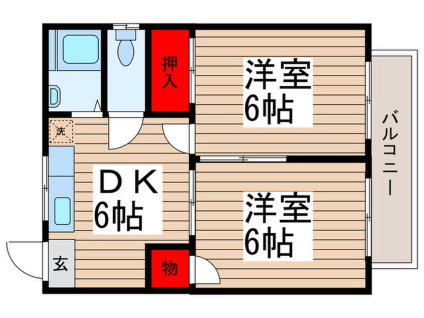 間取図 コーポヤブサキ