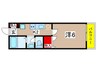 パークヒルズＨＳ 1Kの間取り