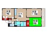 ﾚｸｻｽ行徳 3DKの間取り