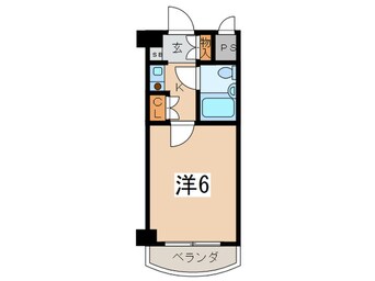 間取図 ﾎｰﾕｳｺﾝﾌｫﾙﾄﾚﾃﾞｨｰｽ白楽(402)