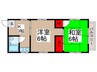 関沢マンション 2Kの間取り