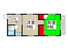 関沢マンション 2Kの間取り