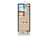メゾンＫ 1Kの間取り