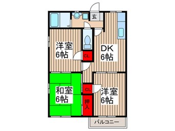 間取図 ドミール石井