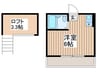 Popeye弘明寺 1Rの間取り