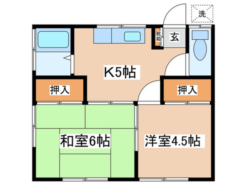 間取図 大山コーポ