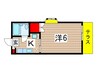 シャルムハイツ 1Kの間取り