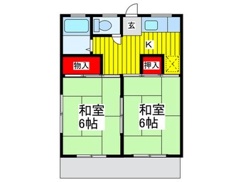 間取図 朝美コーポ