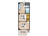 パールハイツ 2Kの間取り