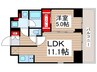 プラウドフラット墨田曳舟 1LDKの間取り