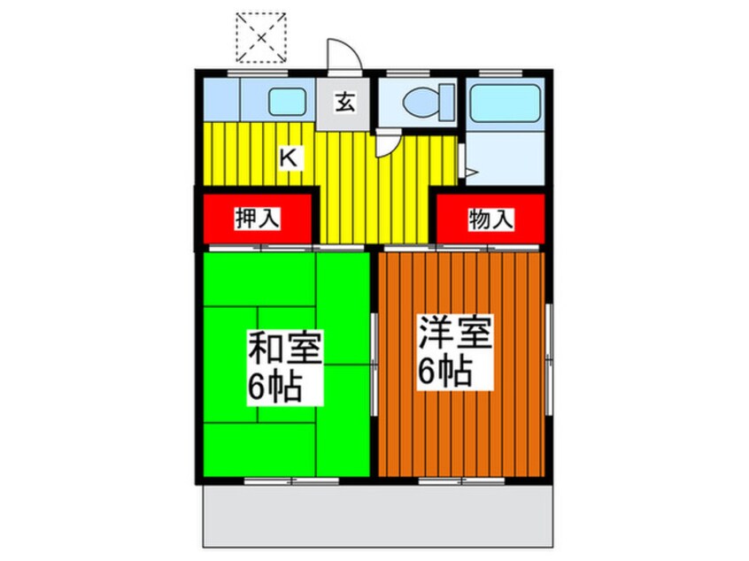 間取図 朝美コーポ