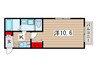 キャメル稲毛B棟 1Kの間取り