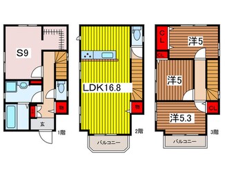 間取図 仮）KIS浦和区上木崎9期2号棟