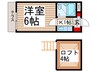 ベルヴィラ狭山 1Kの間取り