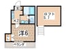 メゾンときわ戸塚 1Kの間取り