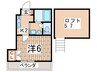 メゾンときわ戸塚 1Kの間取り