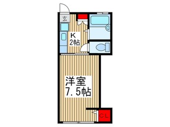 間取図 第二原コーポ