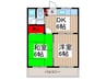 フェニックスコ－ポⅡ 2DKの間取り