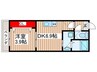 グランドソレイユ松戸上本郷 1DKの間取り