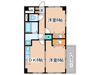 間取図 レフォ－ル登戸