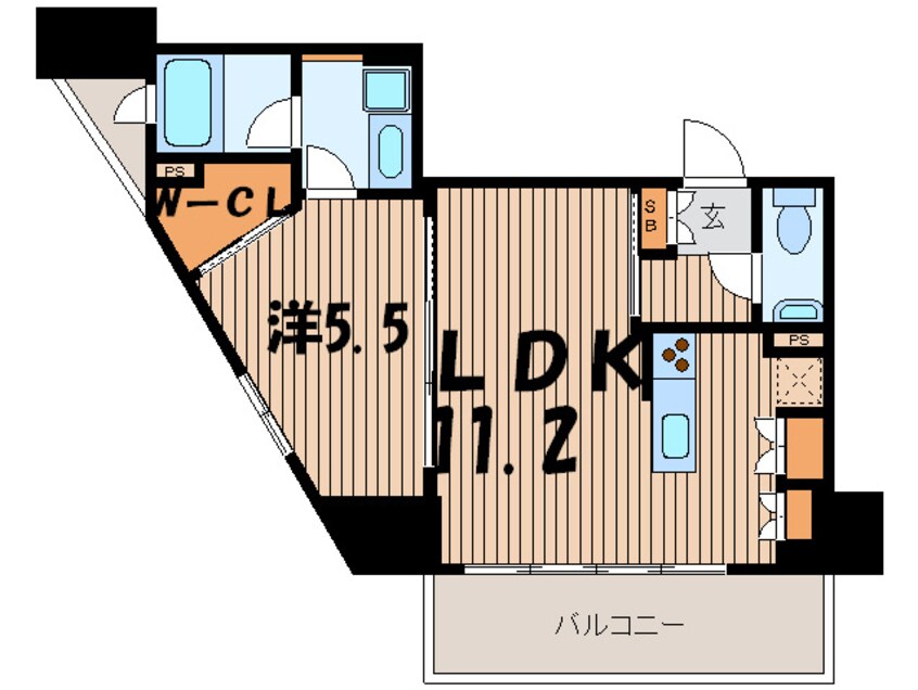 間取図 レジディア笹塚Ⅱ