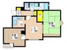 第六田代ビル 2LDKの間取り