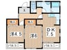 グリーンハウス小川 2DKの間取り